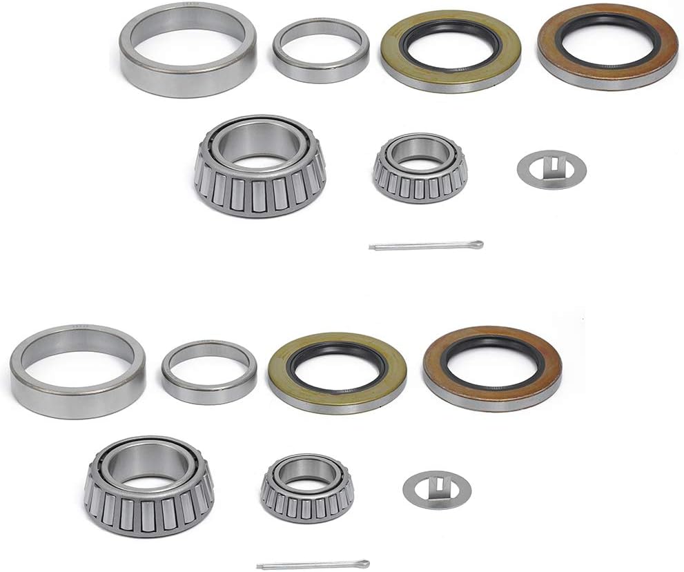 2Sets 52006000 lb EZ Lube Axle Trailer Hub Wheel Bearing Kit 25580/
