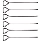 Fox Run Potato Baking Rods, Aluminum, Set of 6, Metallic | Metal Skewers That Help Bake The Inside Of Potatoes | Baked Potato Cookers With Handles | Oven &amp; Grill Compatible Baking Rods