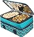 Arctic Zone Expandable Thermal Insulated Food Carrier, Large, Teal, Fabric