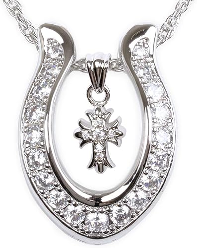 Amazon 馬蹄 ホースシュー 馬蹄 ペンダント 蹄 ネックレス メンズ シルバー ゴールド ネックレス Meteor Cross M01 チェーン50 ネックレス 通販