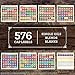 Illustrated Young Living Essential Oil Labels - All 2018 Young Living Single Oils Blends + Blanks - 576 Cap Stickers For ml Roller Bottles, Aromatherapy Set, Organizer Storage Case, Wooden Box