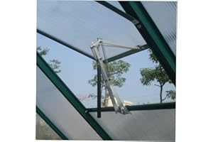 Decdeal Window Opener, Greenhouse Automatic Temperature Controlled Window Opener Auto Solar Heat Sensitive Greenhouse Vent Opener with Cylinder, Lifts 7kg/15lb, Double Spring