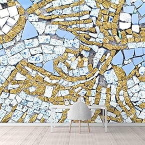 Wall Mural Realistic Rock Colorful Bricks Removable Self-Adhesive Large Wallpaper - 66x96 inches