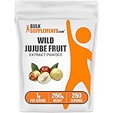 BulkSupplements.com Wild Jujube Extract Powder - Sourced from Jujube Fruit, Herbal Supplement - Gluten Free, 1g per Serving, 250g (8.8 oz) (Pack of 1)