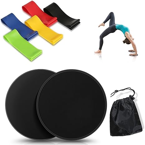 CeLover Sliders Fitness and Resistance Bands, Core Sliders Discs(2 ...