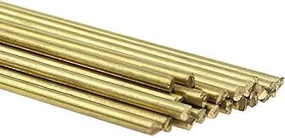 YPLonon 20Pcs Brass Brazing Rods T2 Copper Solder 2mm x 250mm Flux Sticks