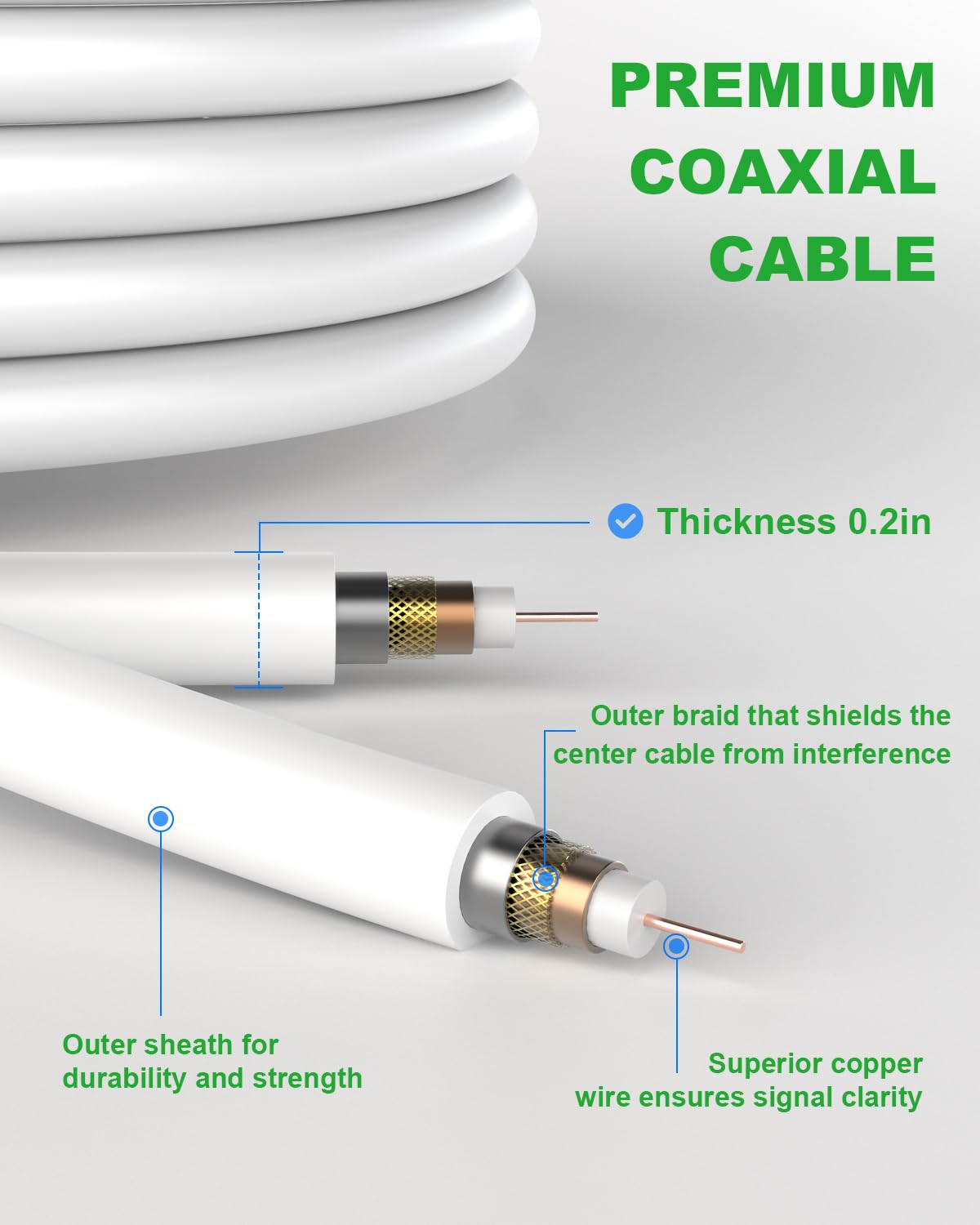 TV Antenna Indoor, Digital Amplified Indoor HDTV Antenna, 1080p VHF UHF Television Local Channels Detachable Signal Amplifier and 16.5ft Long Coax Cable