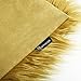 Phantoscope Faux Fur Pillow Cover Decorative Fluffy Throw Pillow Mongolian Luxury Fuzzy Pillow Case Cushion Cover for Bedroom and Couch,Ginger 18 x 18 Inches