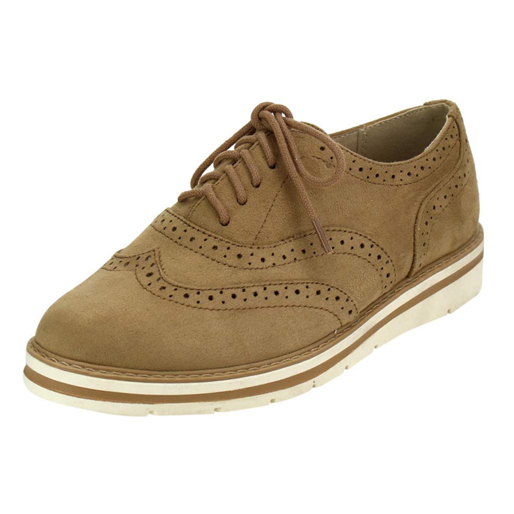 DETAIWIN Womens Oxford Sneaker Vintage 