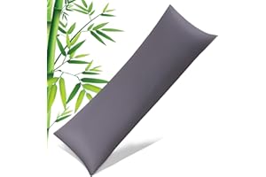 JAMREST Pillowcases Body Size,Cooling Viscose Body Pillow Cover with Zipper Closure, Cool & Breathable Pillow Cover for Hot Sleepers and Night Sweats, 20" x 54"