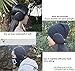 Mraw Unisex Woolen Yarn Plaid Foldable/Adjustable Wrap around Earmuffs (Black)