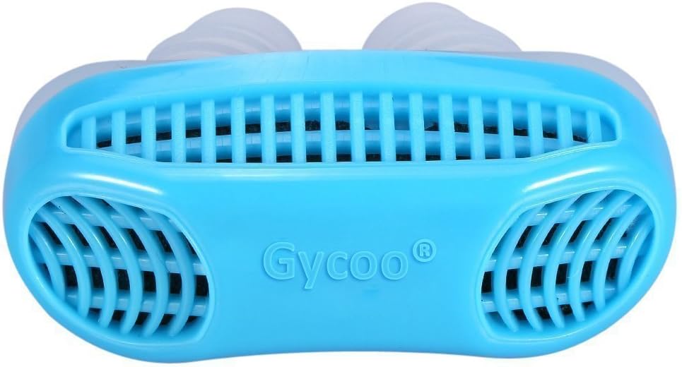 Anti Snoring Devices by Gycoo,Upgrade Nose Vent & Air Purifier Filter Snore Stopper Aids Solution for Comfortable Sleep All The Night (Light Blue)