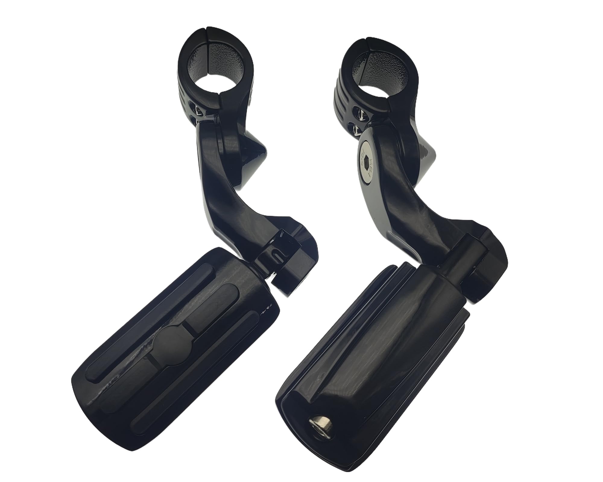 Photo 1 of 1.25" Highway pegs,Motorcycle Angled Adjustable Highway Footpegs for Harley Davidson Touring Road King Road Glide Street Glide Electra Glide Softail Sportster with 1 1/4" Highway Bar Black