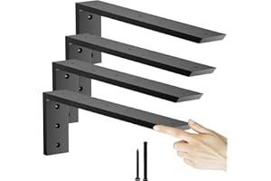 CUGUORDS Countertop Support Bracket 16 inch 4 Pack (3/8" Thick),Premium Heavy Duty Granite Countertop Brackets 16"x6"x2.5",Shelf L Bracket Mantel Corbels for Quartz,Wood,Concrete and Laminate Countertops