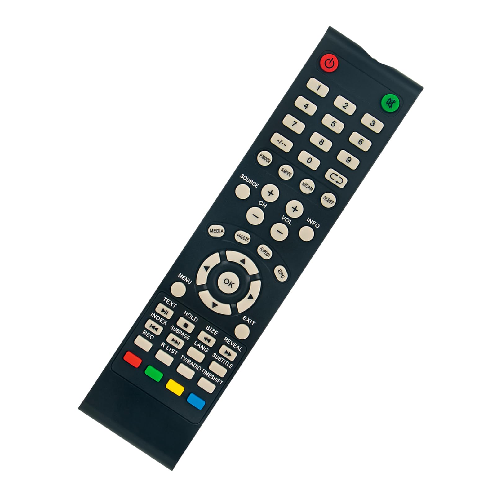 AKTV4620 Replacement Remote Control -VINABTY-fit for AKAI Smart LCD LED HDTV TV remote control AKTV4621A AKTV505T NH3214 NH3218S NU4318S ATE-55B4744K ATE-48B4544K ATE-48B4644K