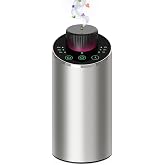 Waterless Essential Oil Diffuser Scent Aromatherapy Diffusers for Home Large Room, Car, Office, Portable Battery Operated Cordless Air Freshener, 4 Timers &amp; 3 Mist Levels,