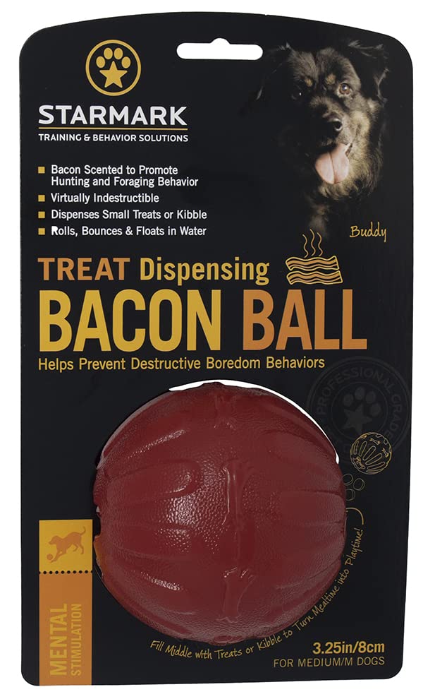 ACE Starmark Durofoam Treat Dispensing Bacon Ball 3 1/4"