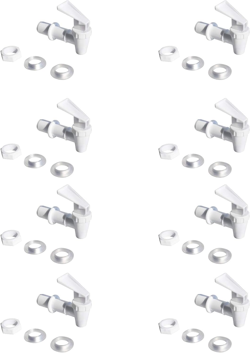 MUGLIO Beverage Dispenser Replacement Spigot fits 0.7''(18mm) Opening - Food Grade Plastic Finished Fit for Any Drink Jug (8pcs)