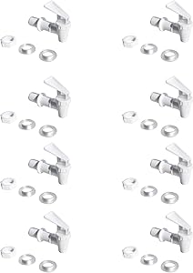 MUGLIO Beverage Dispenser Replacement Spigot fits 0.7''(18mm) Opening - Food Grade Plastic Finished Fit for Any Drink Jug (8pcs)