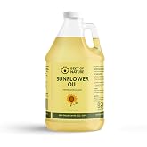 Best of Nature 100% Pure Sunflower Massage Oil, 64 fl oz | Lightweight, Deep Moisturizing, Unscented, Skin, Body, Nourishing Hydration for Hair &amp; Face, Half Gallon