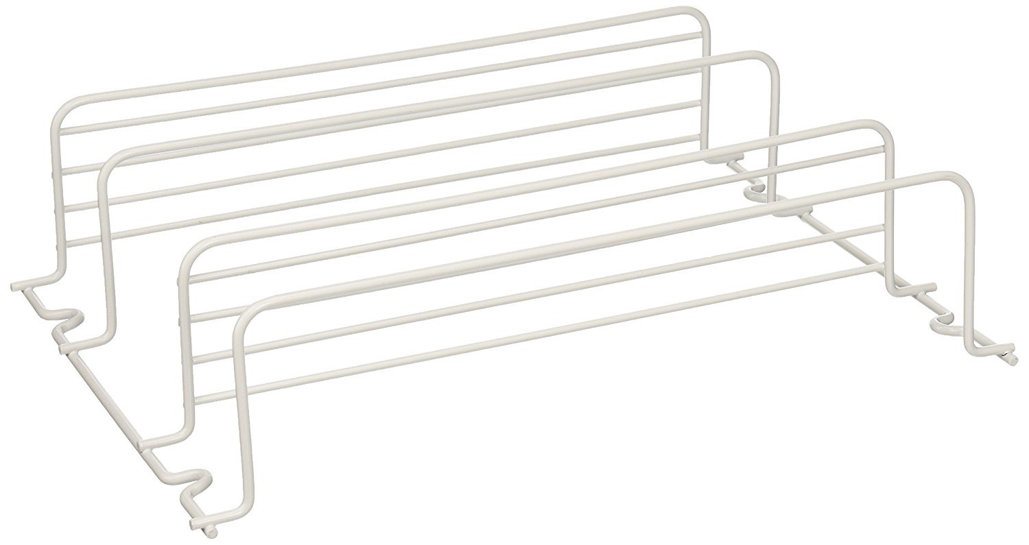 GRAYLINE 40504, Two Shelf Spice Rack, White