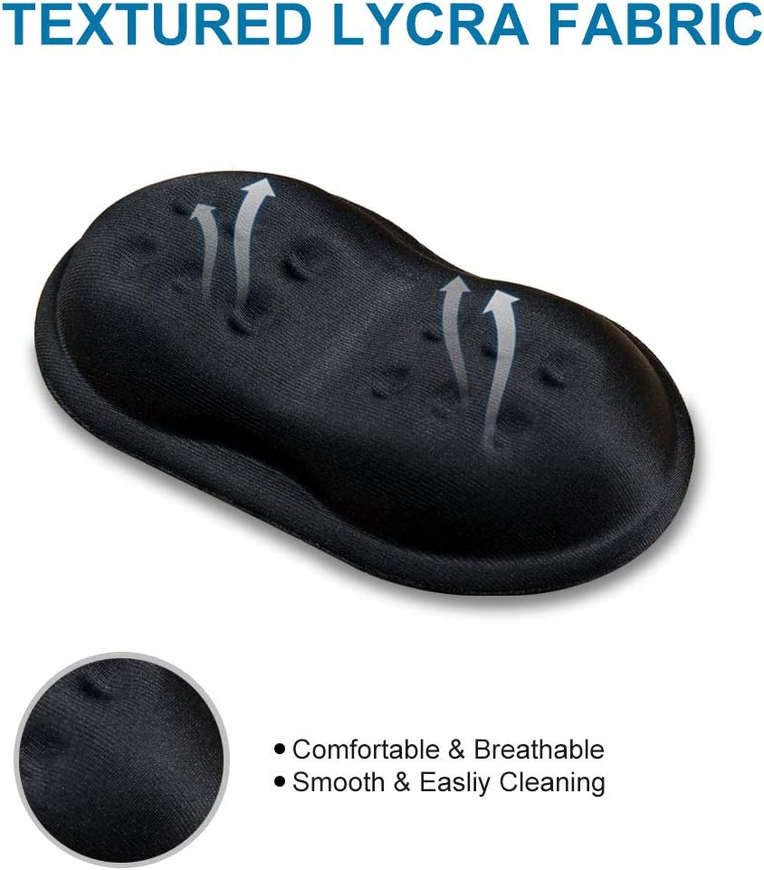 Vankey Soft Memory Foam Mouse Wrist Rest Support, Cool Ergonomic Hand Rest Support for Computer, Laptop, Office, PC Gaming - Massage Holes Design - Easy Typing Wrist Pain Relief and Repair : Office Products