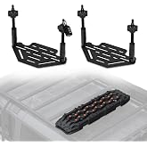 FieryRed Recovery Traction Board Mounting Kit, Universal Roof Rack Fit with Quick-Release Knobs &amp; Anti-Theft Padlock, for Rooftop Platform (Only for 2 Boards)