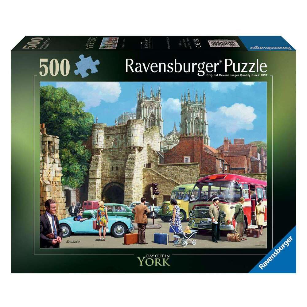 Ravensburger Day Out in York 500 Piece Jigsaw Puzzle for Adults and Kids Age 10 Years Up
