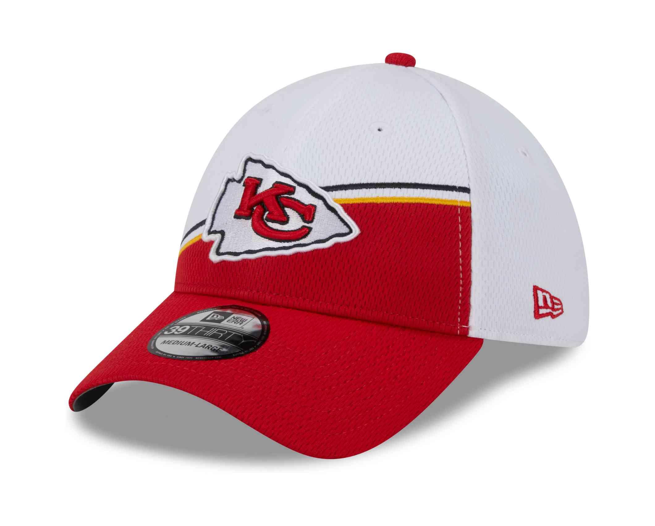New Era 39Thirty Cap - Sideline 2023 Kansas City Chiefs - S/M White