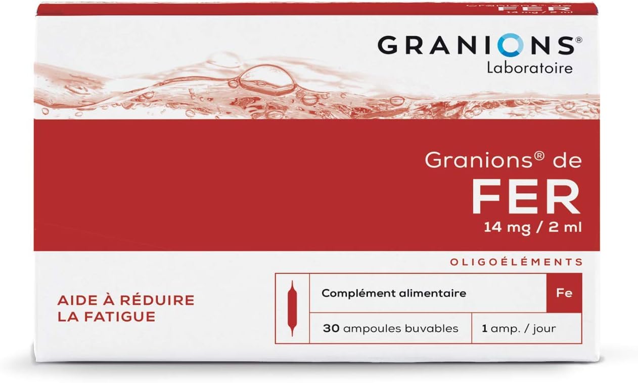 Granions Iron 14mg per Day - Box of 30 phials