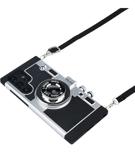 Emily In Paris Phone Case For IPhone 15 Pro Case Vintage Camera Design Soft Silicone IPhone Case With Lanyard Long Removable Shockproof Protective Case Cover For Women Girls, Black&Silver - Walmart Supplies - View #9