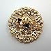 Lot 12pc Clear Rhinestone Crystal Flower Brooches Pins