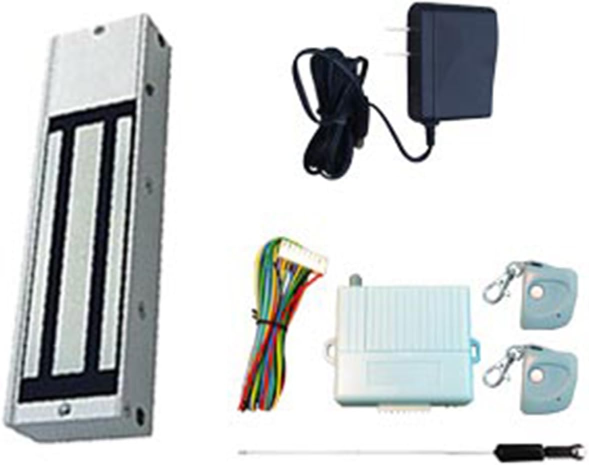 One Door Magnetic Lock Kit 1200Lbs Hold Force with Remote Control Transmitters & Receiver
