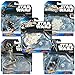 Hot Wheels Star Wars Die-Cast Ships with Stands, Model DXD9699B, 12 Pack