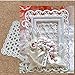 Christmas Flower Daisy Metal Die Cuts,Lace Background Wedding Invitation Cutting Dies Cut Stencils for DIY Scrapbooking Photo Album Decorative Embossing Paper Scrapbooking Card Making