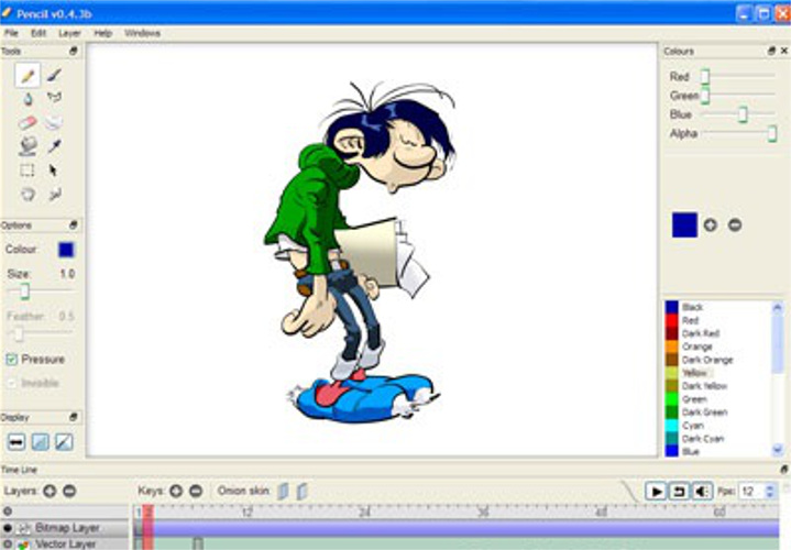 Pencil2D - 2D Animation and Drawing Software - Download Version [Download] - Thumbnail 4