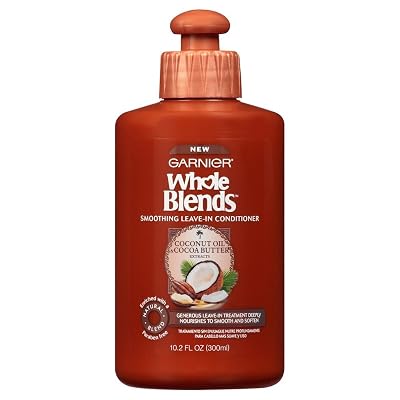 Garnier Whole Blends Smoothing Leave-in Conditioner, Coconut Oil &amp; Cocoa Butter 10.2 Fl Oz 1 Count