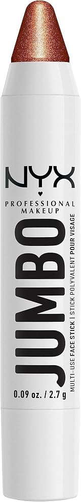 NYX Multi-Use Highlighter Stick Flan – Weightless Glow, Jojoba Oil, Twist Up