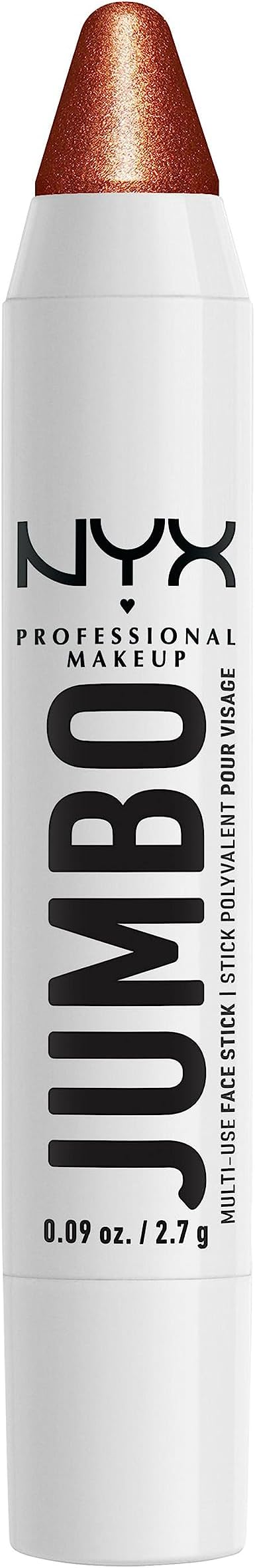 NYX Multi-Use Highlighter Stick Flan – Weightless Glow, Jojoba Oil, Twist Up