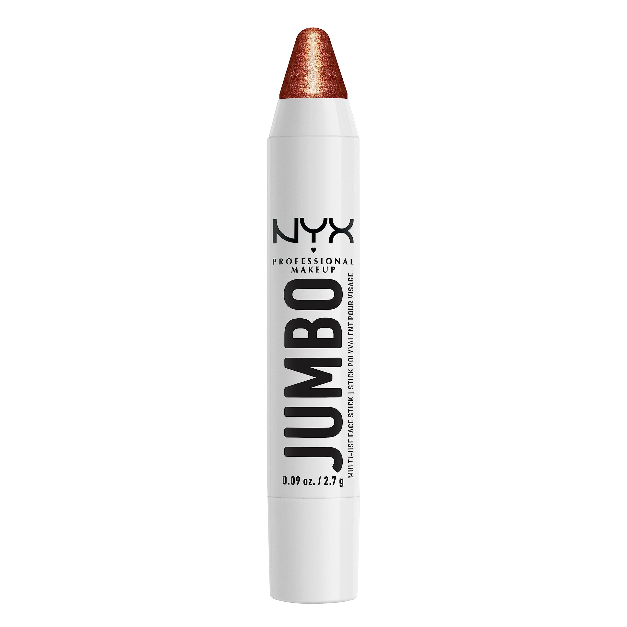 NYX Professional Makeup Multi-Use Highlighter Stick, Weightless Buildable Formula with Jojoba Oil, Twist-Up – No Need To Sharpen, Vegan and Cruelty-Free, 2.7 g, Shade: Flan