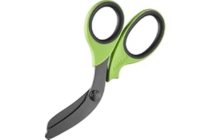 XSHEAR 7.5” Extreme Duty Trauma Shears. Tough and Durable Medical Scissors for the Paramedic, EMT, Nurse or any Emergency Healthcare Provider - Green/Gray