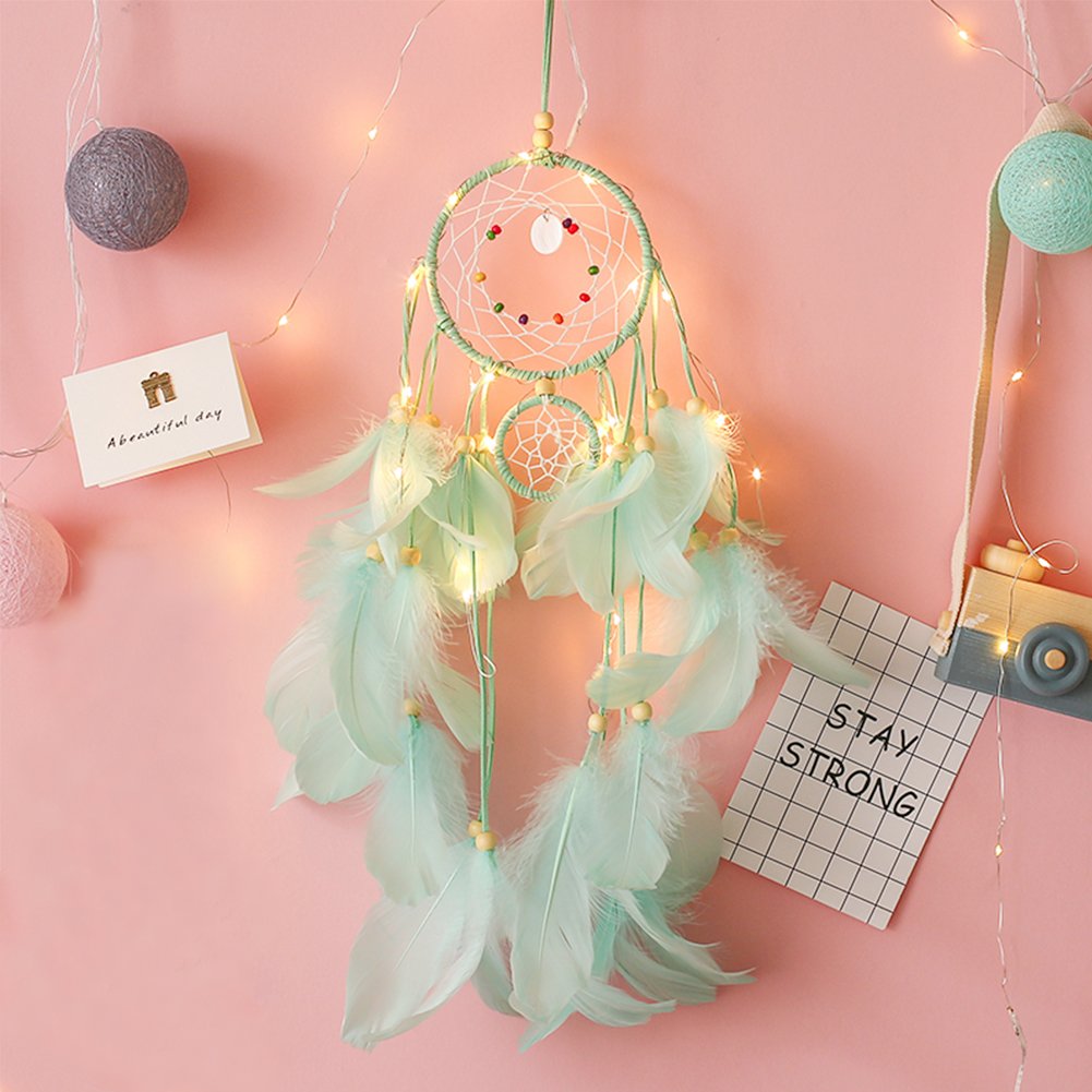 Dream Catcher Craft，DIY Dream Catcher Kit Handmade Wall Decor Catchers for Birthday Party Baby Shower Bridal Shower Wedding Nursery Baby Room Kids Bedroom Wall Decor