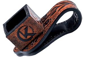 KONLLEN Leather Engraved Chalk Holder Magnetic Vegetable Tanned Leather Pool Cue Snooker Silent Billiard Accessories