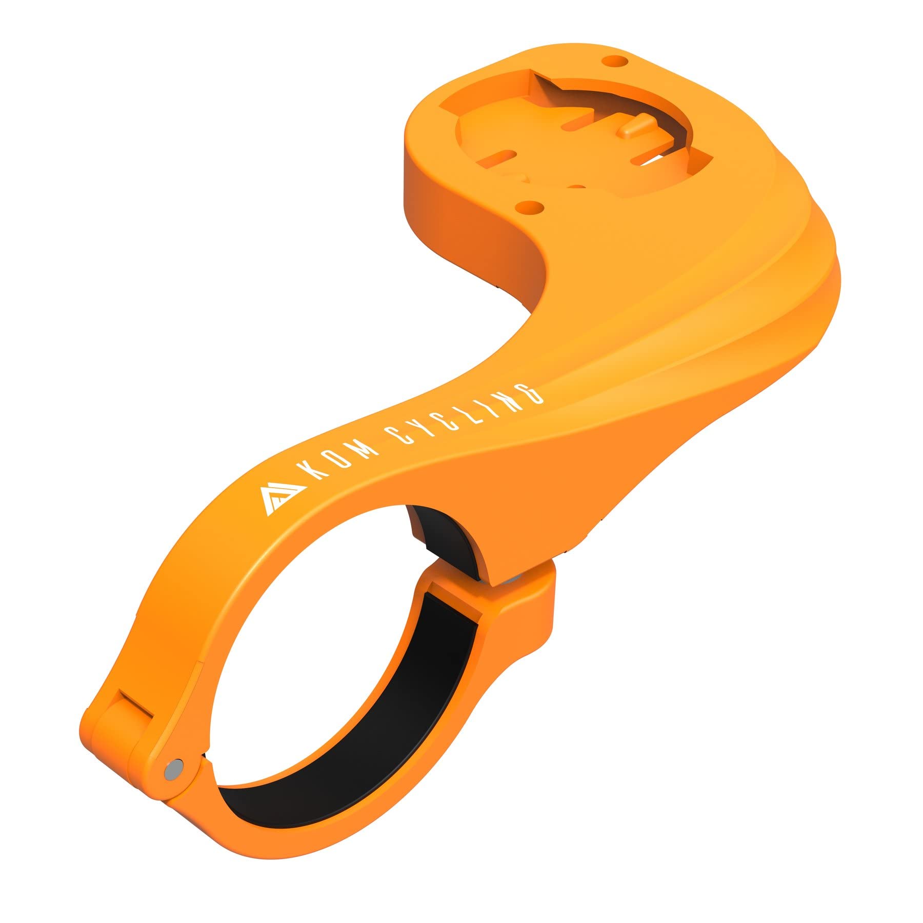 KOM Cycling Wahoo Elemnt Mount Compatible with Multiple Wahoo Computers Including The Wahoo Elemnt Bolt, Elemnt Roam, Elemnt Mini, and Elemnt - Multiple Colors 24g Out Front Mount (Orange)
