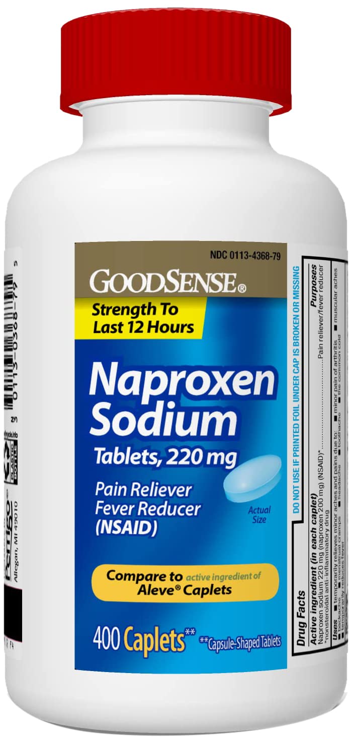 Photo 1 of GoodSense Naproxen Sodium Tablets, 220 mg, 400 Count