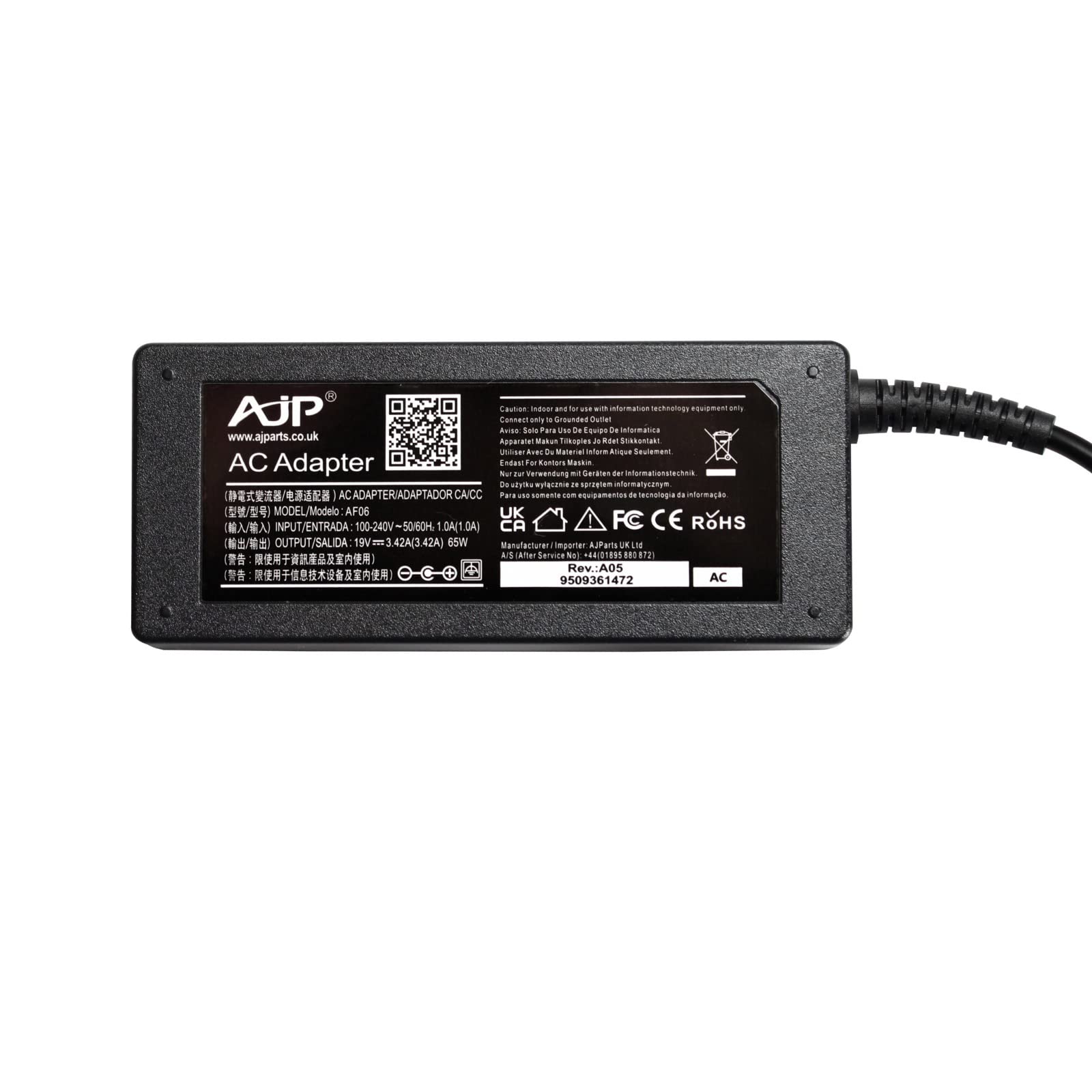 Delta Toshiba Satellite ADP-65DE B, C55 L45 L55 L50 L70 L75 L40 Laptop AC Adapter Charger Power Cord