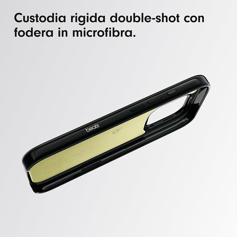 Custodia per iPhone 16 Pro – Custodia protettiva MagSafe, resistente ai graffi, sottile, fodera in microfibra – Nero notte