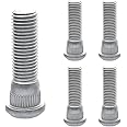XINLIYA 5PCS Car Wheel Studs, M12x1.5 48mm Long Extended Vehicle Wheel Steel Lug Bolts, OEM#610-266 90942-02049 Wheel Lug Stu