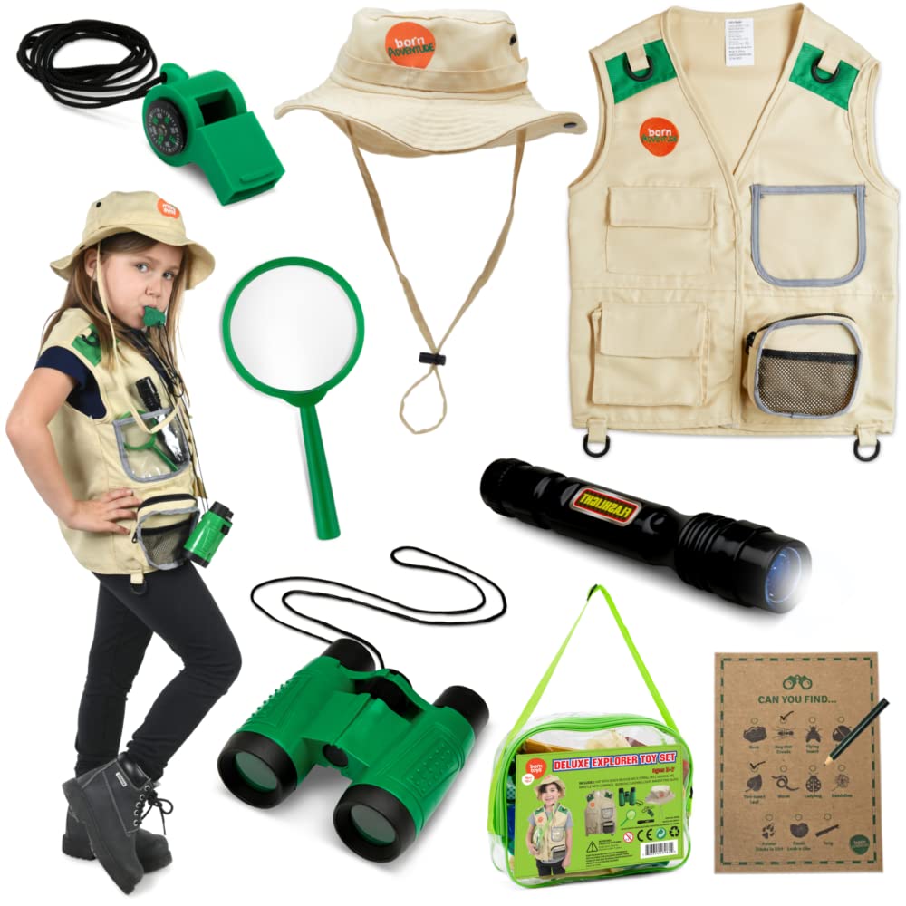 Born Toys Kids Costumes Set, 3-in-1 Dress Up & Pretend Play, Ages 3-7, Washable