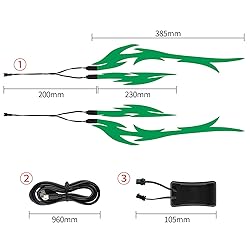 JIGUOOR Unique Flame Shape 4PCS Rechargeable